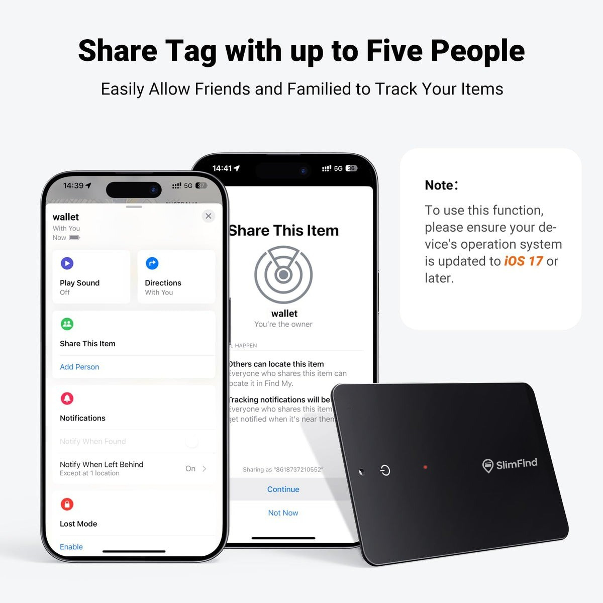 SlimFind™ Track your wallet and luggage wherever you go
