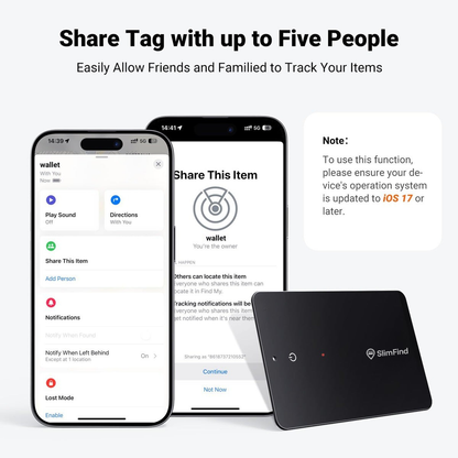 SlimFind™ Track your wallet and luggage wherever you go